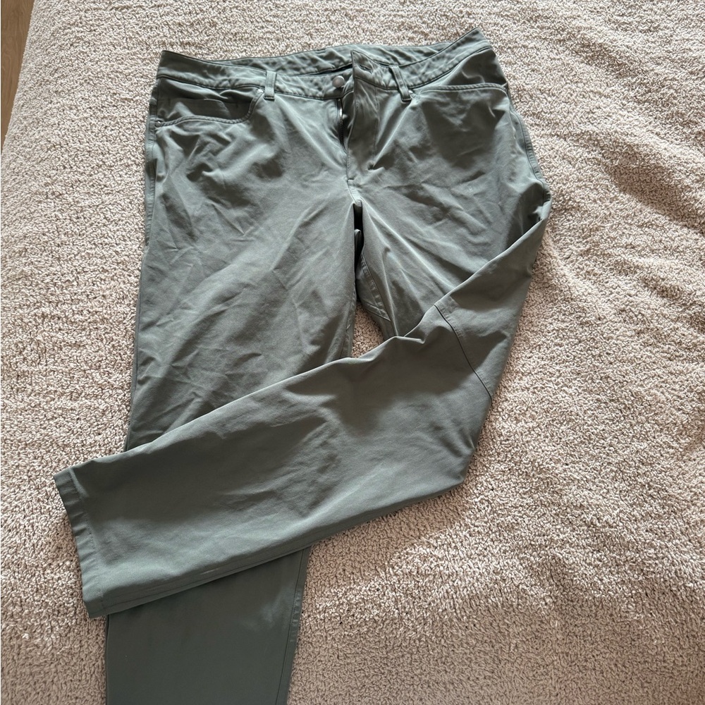 Lululemon ABC Slim 34/32 Men's Olive Gray Pants